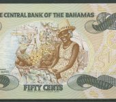 Bahamas 1/2 Dollar 1974, Marktszene, KM 42 a kassenfrisch (K416)