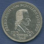 Deutschland 5 DM 1955 Friedrich Schiller, J 389 ss/ss+ (m6788)