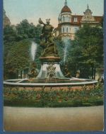 Posen Königsplatz mit Perseusbrunnen, gelaufen 1916 als Feldpost (AK5208)
