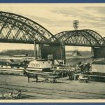 Riesa an der Elbe Anleger Brücke, gelaufen 1939 (AK5221)