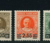 Vatikan 1934 Papst Pius XI mit Aufdruck 39/44 postfrisch geprüft Fotoattest