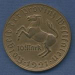 Westfalen 10 Mark 1921 Bronze, Freiherr v. Stein, J N13 vz (m6799)