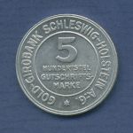 Schleswig-Holstein 5 Hundertstel Gutschriftsmarke 1923, J N38 fast st (m6803)