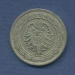 Deutsches Reich 20 Pfennig 1888 A, Kursmünze J 6, ss (m6802)