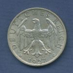 Deutsches Reich Weimar 2 Mark 1927 A, Kursmünze, J 320 ss-vz (m6816)