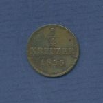 Württemberg 1/4 Kreuzer 1855, König Wilhelm I., J 64 ss (m6823)