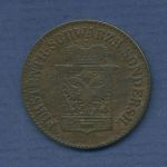 Schwarzburg 3 Pfennige 1858, Günther Friedrich Carl II., J 71 ss (m6826)