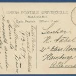 Madeira Funchal Hotel Bella-Vista, gelaufen 1913 (AK5351)