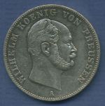 Preußen Ausbeutetaler 1861 A, Wilhelm I. J 93, sehr schön (m6833)