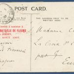 Battle of Flowers Jersey August 1904, gelaufen 1907 (AK5336)