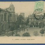 Insel Jersey Saint-Helier's Royal Square, gelaufen 1911 (AK5324)