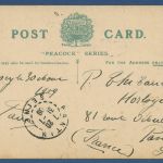 Insel Jersey Saint-Helier's Halket Place, gelaufen 1909 (AK5319)
