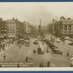 Dublin O'Connell Bridge and O'Connell Road, gelaufen 1930 Marke fehlt (AK5313)