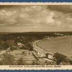 Majori Bahnstrecke entlang des Flusses Lielupe, gelaufen 1935 (AK5309)