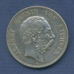 Sachsen 2 Mark Kursmünze 1899 E, König Albert, J 124 ss (m6845)