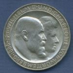 Württemberg 3 Mark 1911 F Silberhochzeit Wilhelm u. Charl., J 177 vz + (m6842)