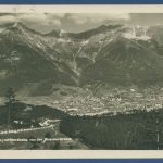 Innsbruck mit Nordkette von der Brennerstraße, gelaufen 1928 (AK5492)