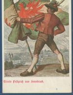 Tiroler Landes-Jahrhundertfeier Innsbruck 1909, gelaufen (AK5489)