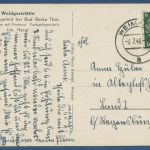 Waldgaststätte Bahnhof Legefeld bei Bad Berka, gelaufen 1940 (AK5515)