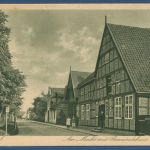 Brunsbüttel Am Markt mit Gemeindehaus, gelaufen 1944 als Feldpost (AK5463)