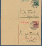 Landespost in Belgien 1914 Postkarte P 1/2 gebraucht, blanko (X41136)