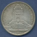 Sachsen 3 Mark 1913 E, 100 J. Völkerschlacht bei Leipzig, J 140 vz/st (m6858)