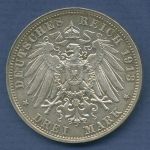 Sachsen 3 Mark 1913 E, 100 J. Völkerschlacht bei Leipzig, J 140 vz/st (m6858)