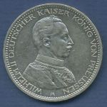 Preußen 5 Mark 1913 A, Kaiser Wilhelm II. in Uniform, J 114 vz/vz+ (m6852)