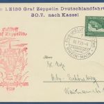 Zeppelin LZ 130, Landungsfahrt nach Kassel 1939, Postkarte (X41280)