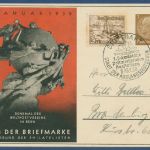 Dt. Reich 1938 Tag der Briefmarke Privatpostkarte PP 122C70 /02 SST (X41357)