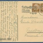 Dt. Reich 1936 Tag der Briefmarke Privatpostkarte PP 122C18 /06 gebr. (X41369)
