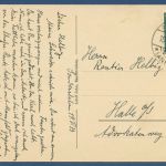 Sandersleben Markt Schweineschlachterei, gelaufen 1933 (AK5658)