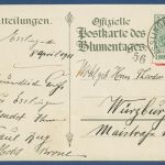 Dt. Reich 1911 Silberne Hochzeit Blumentag PP 27C105 gebraucht (X41442)