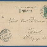 Dt. Reich 1899 Kassel Gesangswettstreit PP 9C75 /01 gebraucht SST (X41441)