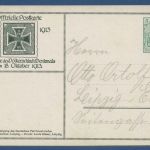 Dt. Reich 1913 Völkerschlachtdenkmal Postkarte PP 27C179 /01 gebraucht (X41437)