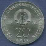 DDR 20 Mark 1983, 500. Geburtstag Martin Luther, J 1591 vz/st (m6864)