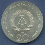 DDR 20 Mark 1969 Johann Wolfgang von Goethe, J 1525 vz (m6865)