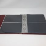 KRONEN Briefealbum rot mit 20 geteilten Blättern gebraucht (Z3455)