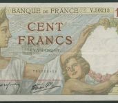 Frankreich 100 Francs 1942. Sully, KM 94 leicht gebraucht (K1711)