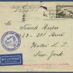 Zeppelin LZ 127 1. Amerikafahrt 1929 Brief mit Dt. Reich 424, Mängel (X41494)