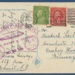 Zeppelin LZ 127 Amerikafahrt 1928 Post der USA, AK von Harrisburg (X41495)