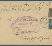 Zeppelin LZ 127, Amerikafahrt 1928, Brief m. Inhalt Amerikanische Post (X41497)