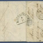 Württemberg Faltbrief mit 6 Kreuzer 8 a, K 2 ESSLINGEN n. Kaufbeuren (X41525)