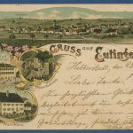 Eutingen Schule Pfarrhaus Freudenstadt, gelaufen 1900 Marke fehlt (AK5647)