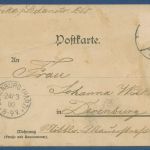 Eutingen Schule Pfarrhaus Freudenstadt, gelaufen 1900 Marke fehlt (AK5647)