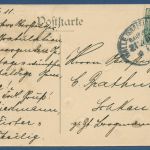 Gruß aus Wansleben Amsdorferstr. Gasthaus Zum dt. Kaiser, gelaufen 1911 (AK5635)