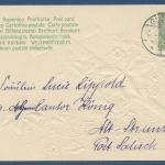 Gesegnete Ostern Efeu Vergißmeinnicht Prägekarte, gelaufen 1904, Einriß (AK5611)