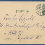 Fröhliche Ostern Dame in Flußlandschaft, gelaufen 1901 (AK5606)