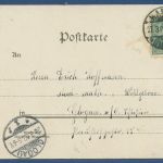 Fröhliche Ostern Hand mit Eischale und Vergißmeinnicht, gelaufen 1902 (AK5604)