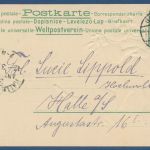Zwei Katzen beim Tanz Prägekarte, gelaufen 1902 (AK5627)